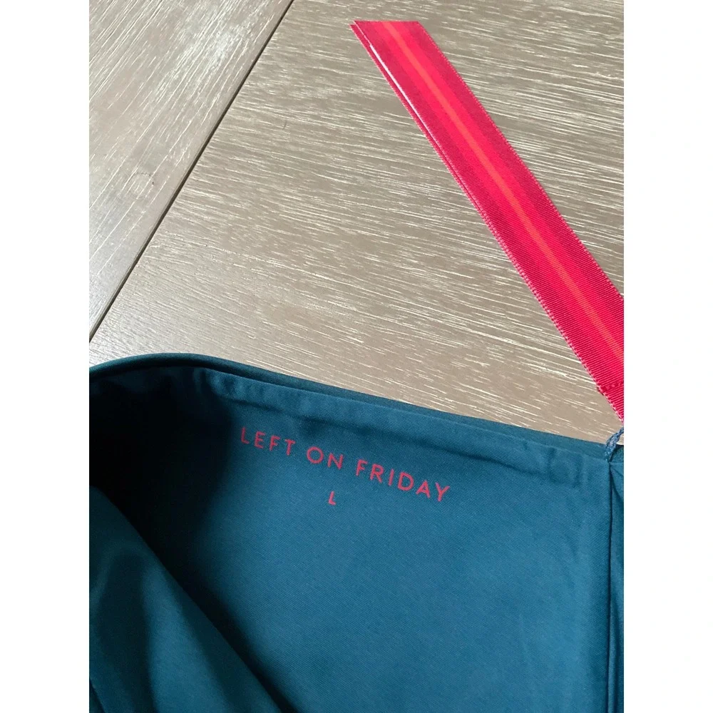Left On Friday Barrel Bottom Deep End Teal Large New With Tags